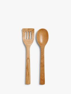 John Lewis Oak Salad Servers, Natural