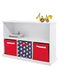 Great Little Trading Co Abbeville Cube Storage Unit, White, White