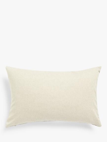John Lewis Husk Velvet Cushion - view 2, Silver Grey