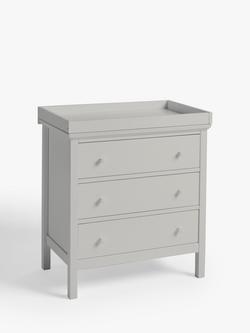 John Lewis Wilton Changing Table Dresser, Grey, Grey