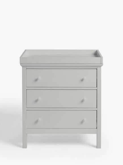 John Lewis Wilton Changing Table Dresser, Grey - view 2, Grey