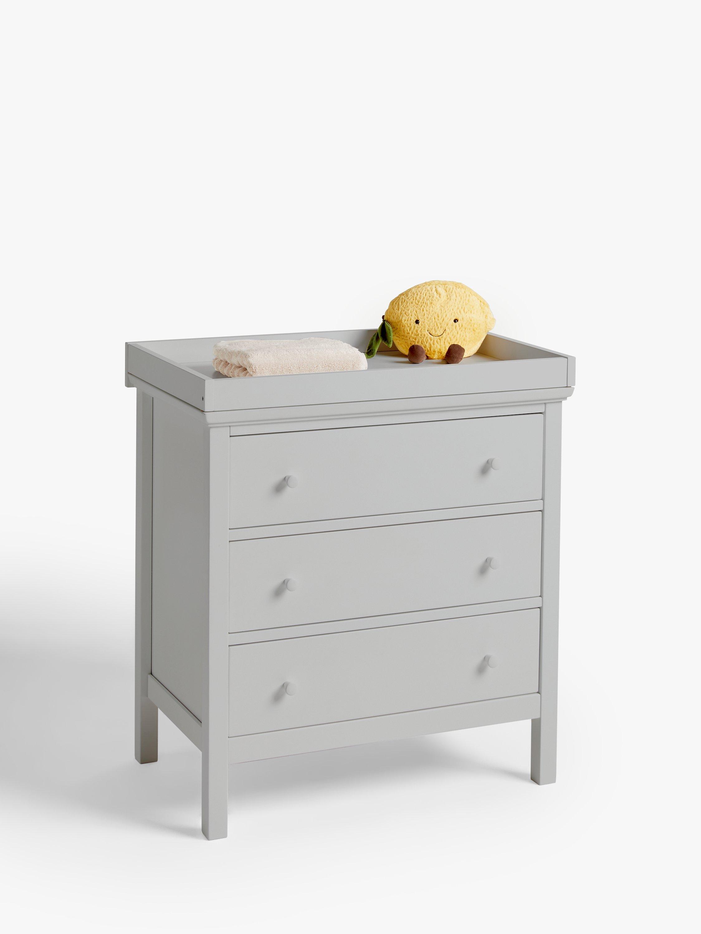 John Lewis Wilton Changing Table Dresser Grey