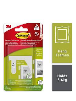 Command Damage-Free Removable Medium Picture Hanging Strips, White