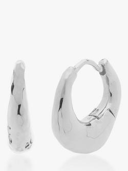 Monica Vinader Deia Huggie Hoop Earrings, Silver