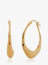 Monica Vinader Deia Slim Hoop Earrings, Gold