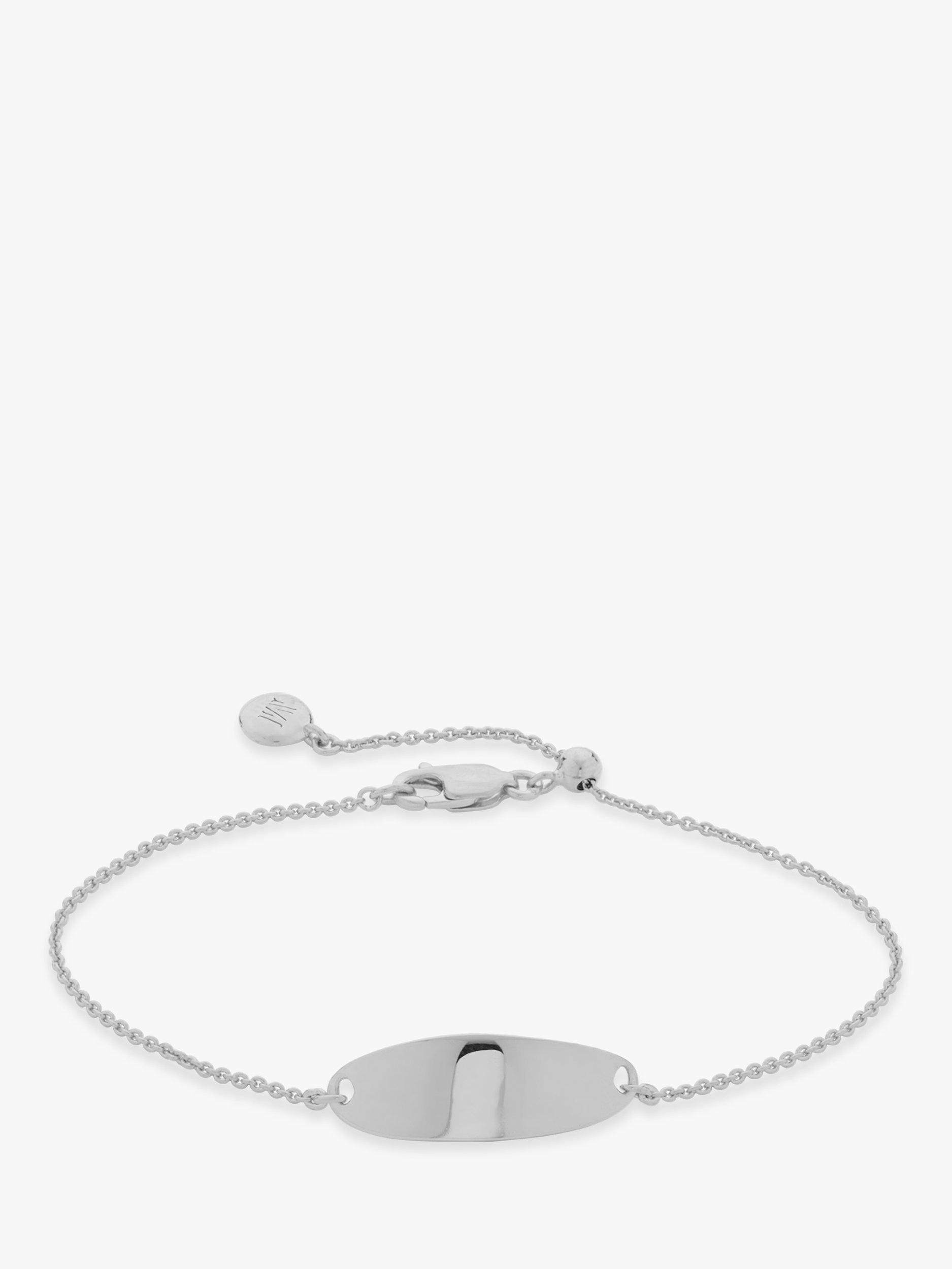 Product image 1 of 3, which shows Monica Vinader Nura Tiny Fine Chain Bracelet, Silver