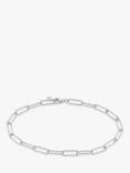 Monica Vinader Alta Textured Chain Bracelet, Silver Silver