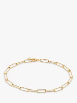 Monica Vinader Alta Textured Chain Bracelet, Gold