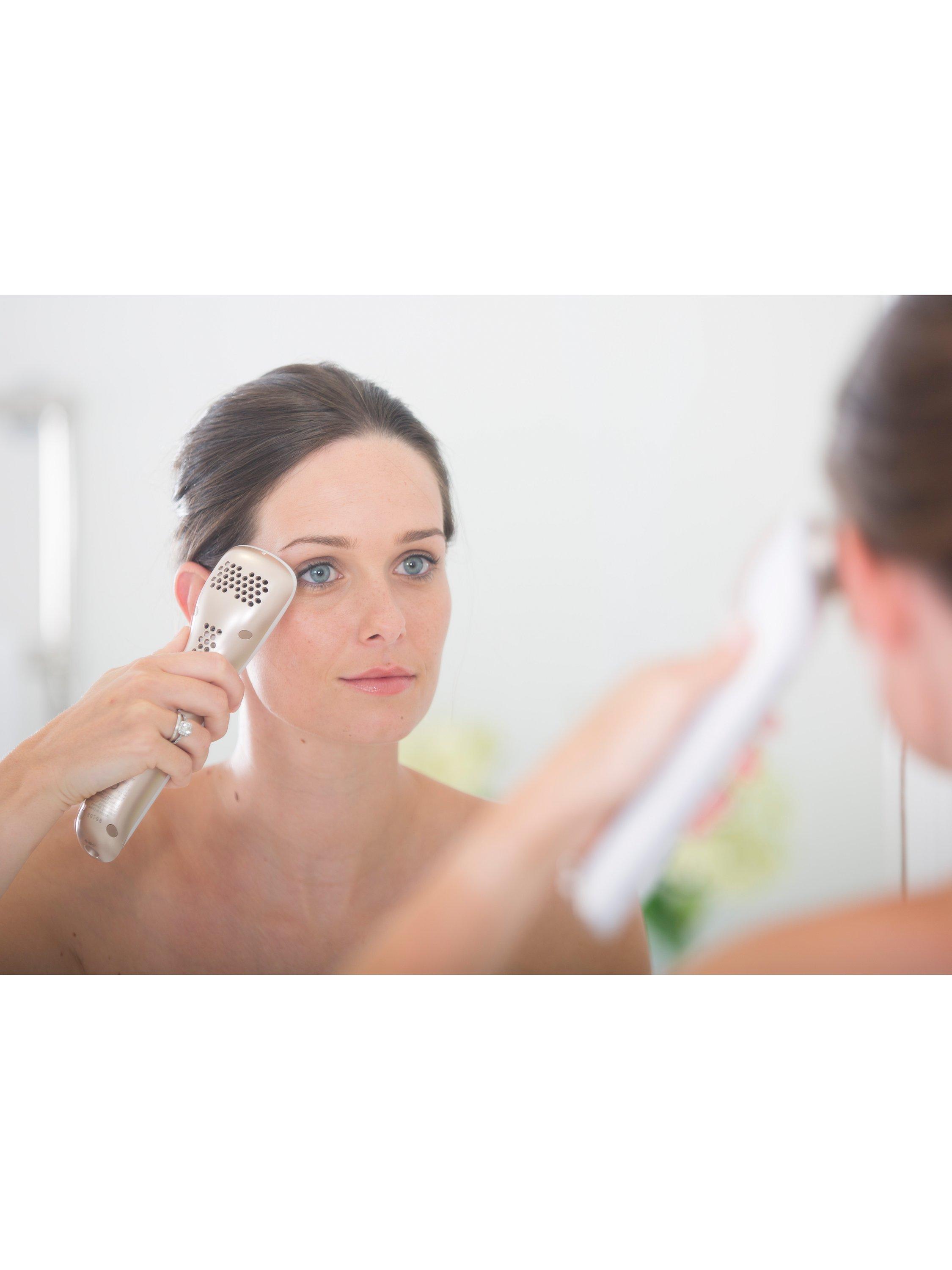 Product image 5 of 7, which shows Panasonic EH-XT20 3-in-1 Facial Enhancer with Microcurrent Technology, White