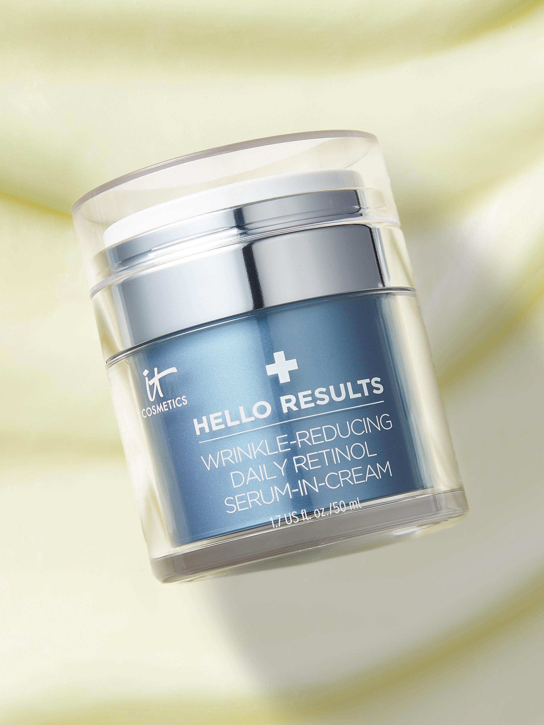 Product image 3 of 6, which shows IT Cosmetics Hello Results Wrinkle-Reducing Daily Retinol Serum-in-Cream, 50ml