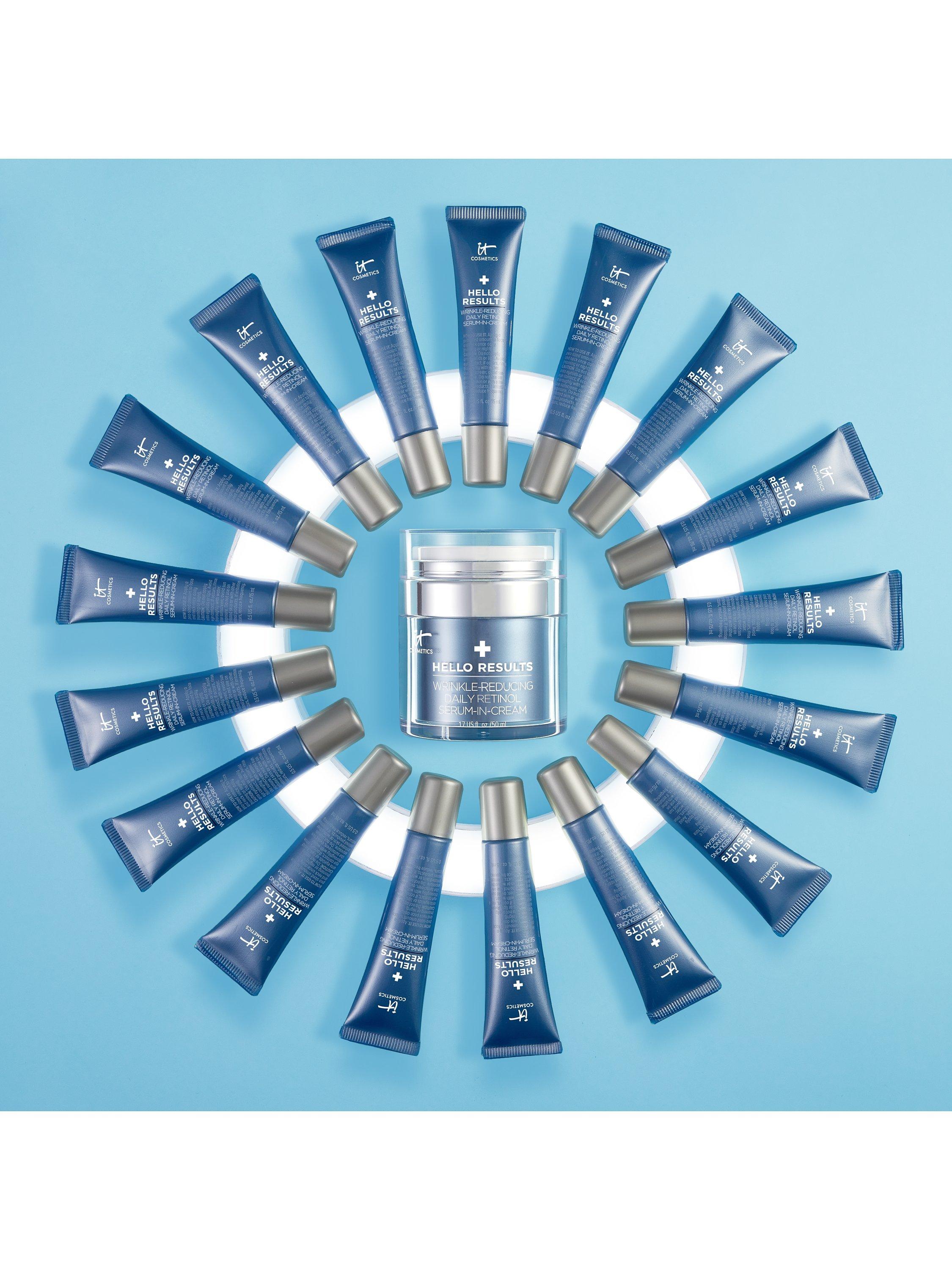 Product image 3 of 5, which shows IT Cosmetics Hello Results Wrinkle-Reducing Daily Retinol Serum-in-Cream, 15ml