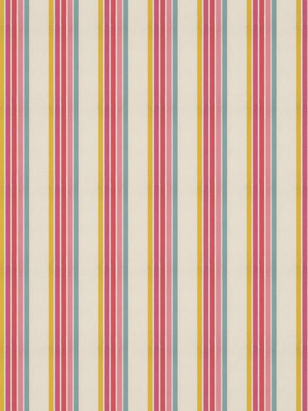 Harlequin Helter Skelter Stripe Furnishing Fabric, Cherry/Blossom