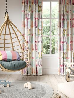 Harlequin World At Your Feet Furnishing Fabric - view 2, Pebble/Blossom/Sky