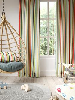 Harlequin Rush Furnishing Fabric - view 2, Strawberry/Sailor