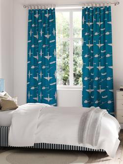 Harlequin Chocks Away Furnishing Fabric - view 2, Royal Blue