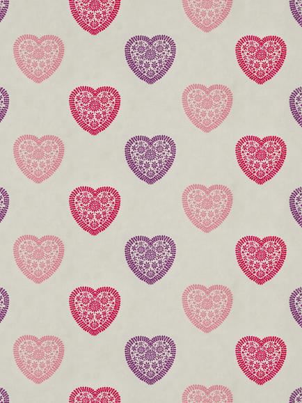 Harlequin Sweet Heart Furnishing Fabric, Pink/Purple