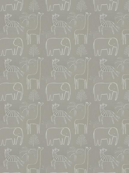 Harlequin Funky Jungle Furnishing Fabric, Stone