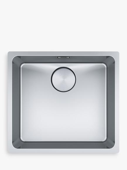 Franke Mythos Single Bowl Undermount Kitchen Sink, Stainless Steel, Stainless Steel
