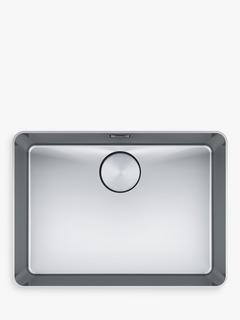 Franke Mythos MYX210-55 Single Bowl Inset Kitchen Sink, Stainless Steel