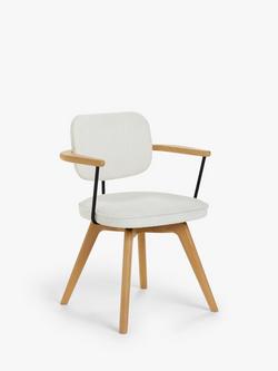 John Lewis Soren Office Chair, Ivory/Natural, Ivory/Natural