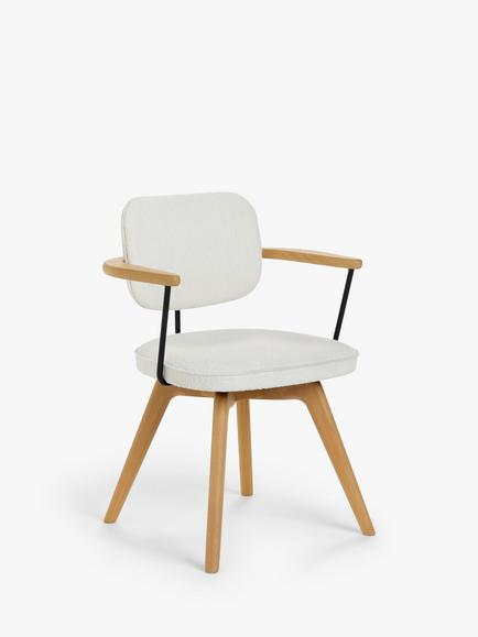 John Lewis Soren Office Chair, Ivory/Natural, Ivory/Natural