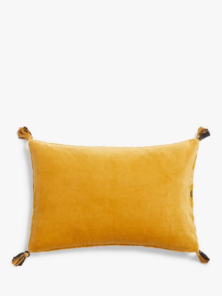 John Lewis Kuva Cushion, Yellow - view 2, Yellow