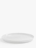 John Lewis Dine Porcelain Flat Dinner Plate, Set of 4, 26.5cm, White