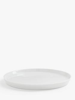 John Lewis Dine Porcelain Flat Dinner Plate, Set of 4, 26.5cm, White - view 2, White