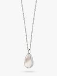 Daisy London Mother of Pearl Pendant Necklace, Silver