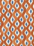 Nina Campbell Beau Rivage Furnishing Fabric, Orange/Blue