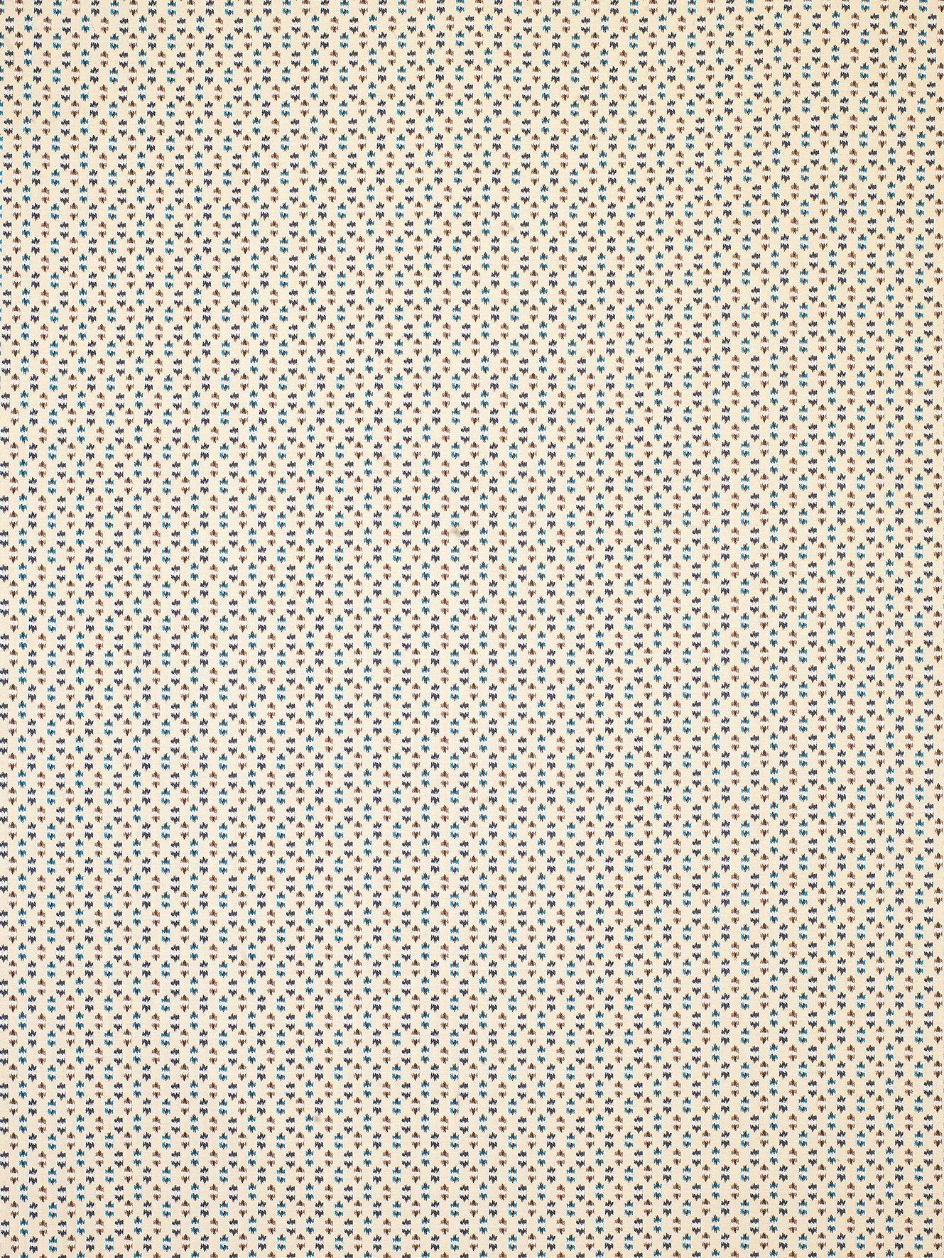 Nina Campbell Biron Furnishing Fabric, Ivory/Blue/Beige