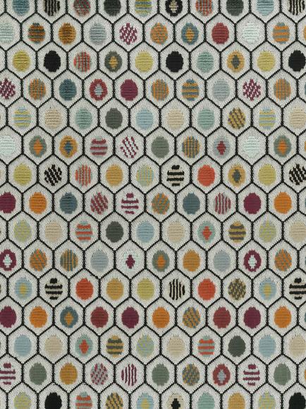 Osborne & Little Pelangi Velvet Furnishing Fabric, Velvet Terracotta