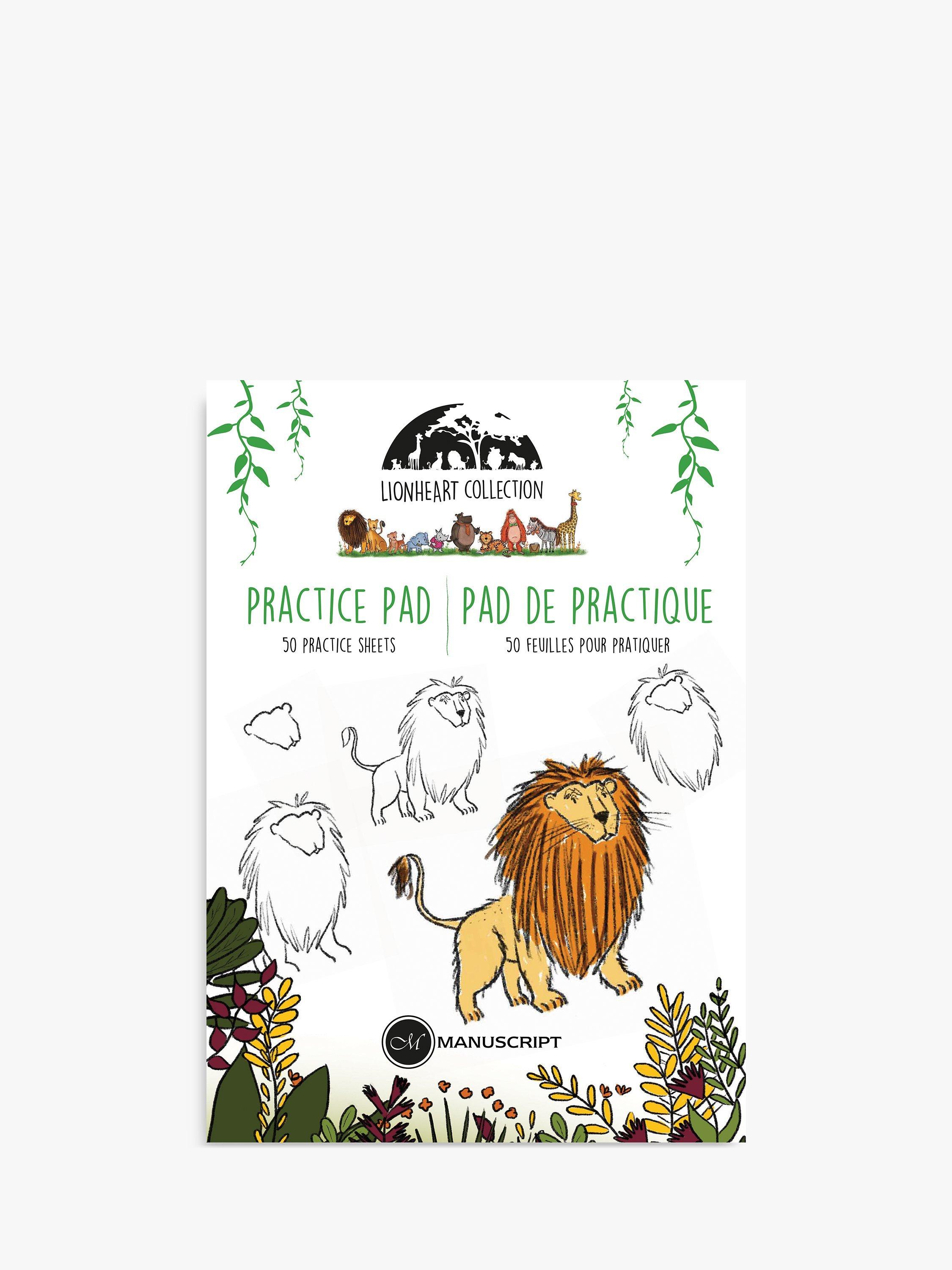 Manuscript Lionheart Children's Writing & Colouring Paper Pad