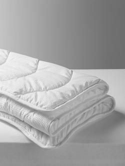 John Lewis Seers Easy Wash Toddler Duvet, Pillow, Mattress Protector & Sheet Bundle, 7 Tog, Cotbed (120 x140cm) - view 2, White