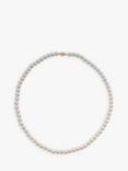 E.W Adams Akoya Cultured Pearl Necklace, White/Gold
