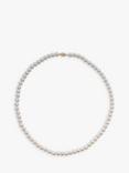 E.W Adams Akoya Cultured Pearl Necklace, White/Gold