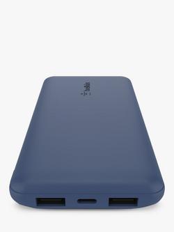 Belkin 10K 3-Port Portable Power Bank - view 2, Midnight Blue