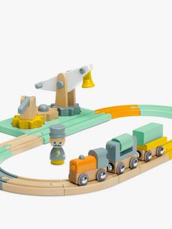 John Lewis My First Wooden Train Set, 17 Pieces - view 2, 