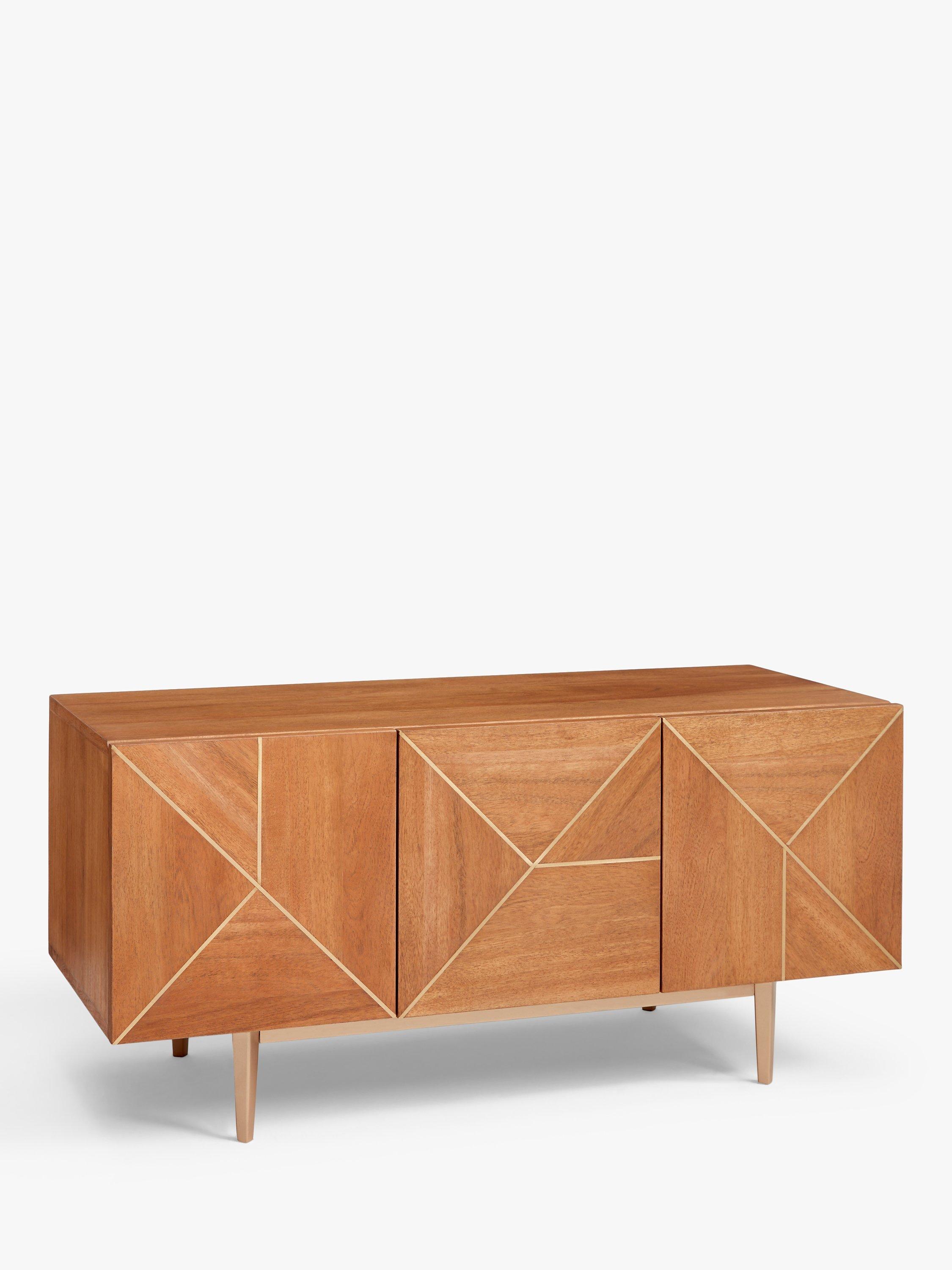 John Lewis + Swoon Mendel TV Stand Sideboard for TVs up to 50", Light Brown
