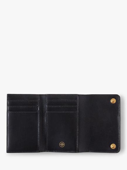 Mulberry Continental Small Classic Grain Leather Trifold Purse - view 2, Black