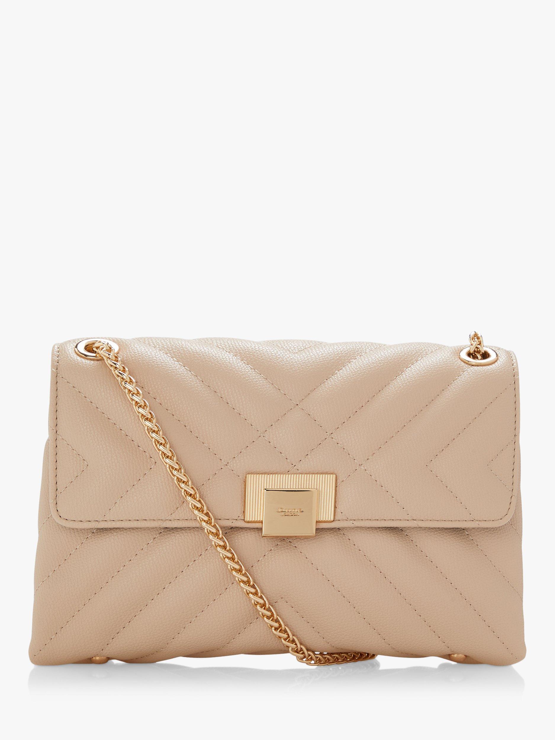 Dune Dorchester Quilted Shoulder Bag, Ecru