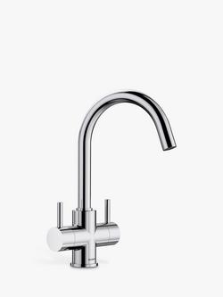 BLANCO Camia 2-Lever Monobloc Kitchen Mixer Tap, Chrome, Chrome