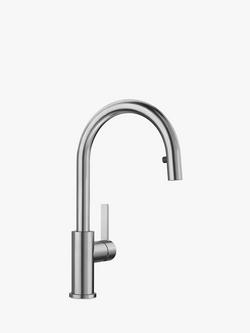 BLANCO Candor-S Single Lever Pull-Out Kitchen Mixer Tap, Stainless Steel, Stainless Steel