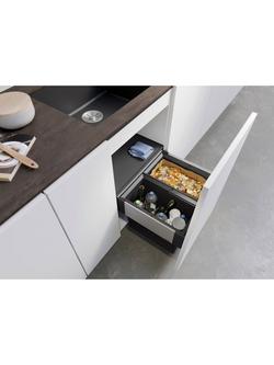 BLANCO Select Under Counter 2-Section Pull-Out Kitchen Bin, 38L - view 2, Grey