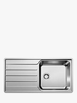 BLANCO Lemis Inset Kitchen Sink, Stainless Steel, Stainless Steel