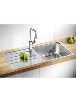 BLANCO Lemis Inset Kitchen Sink, Stainless Steel - view 2, Stainless Steel