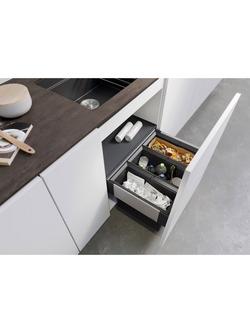 BLANCO Select Under Counter 3-Section Pull-Out Kitchen Bin, 45L - view 2, Grey