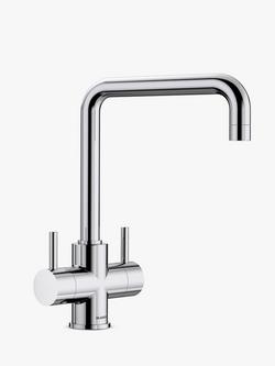 BLANCO Jamia 2-Lever Monobloc Kitchen Mixer Tap, Chrome, Chrome