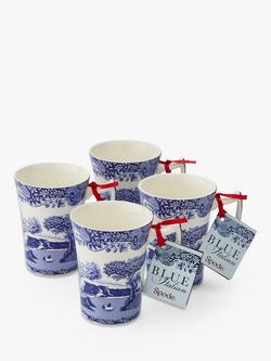 Spode Blue Italian Cottage Mugs, Set of 4, 280ml, Blue/White - view 2, 