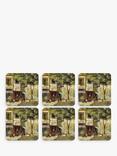 Pimpernel 'Paris' Cork-Backed Placemats & Coasters, Set of 6, Green/Multi